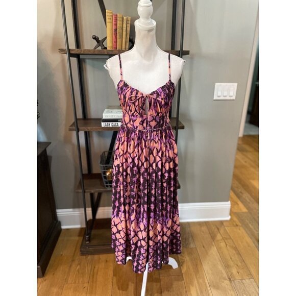 Ulla Johnson Freya Open Back Dress Bohemian Sundress Wisteria Womens 2 - Picture 8 of 14